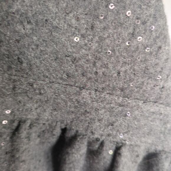 Gap Kids Girls Sequin dark grey Coat Jacket size Large GUC - Picture 6 of 6